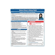 Instructions and contents of the NeilMed Sinus Rinse Kit.