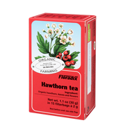 Floradix Organic Hawthorn Herbal Tea box, 15 teabags.