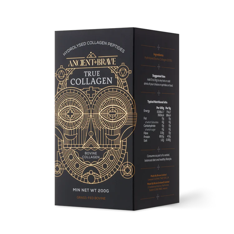 Ancient + Brave True Collagen - Grass-Fed Bovine Collagen Powder, 200g