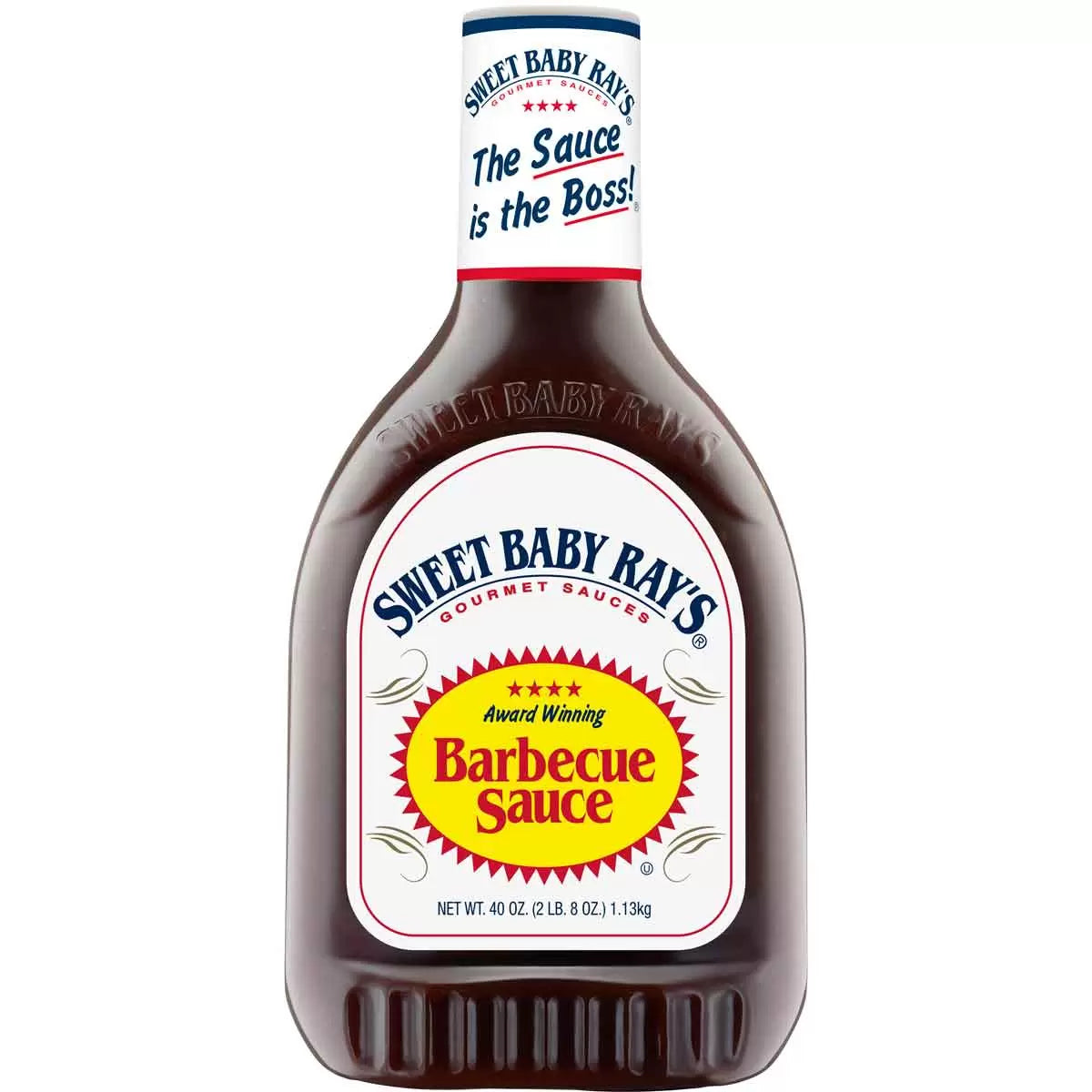 Sweet Baby Ray's Original Barbecue Sauce, plastic sauce bottle packaging, Original BBQ flavour, 1.13kg