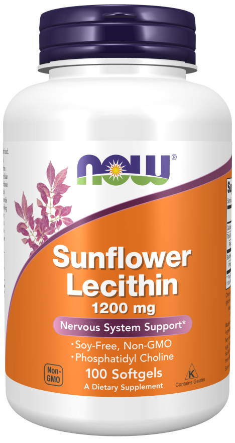 NOW Sunflower Lecithin 1200mg Softgels