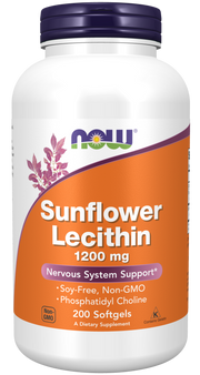 NOW Sunflower Lecithin 1200mg Softgels