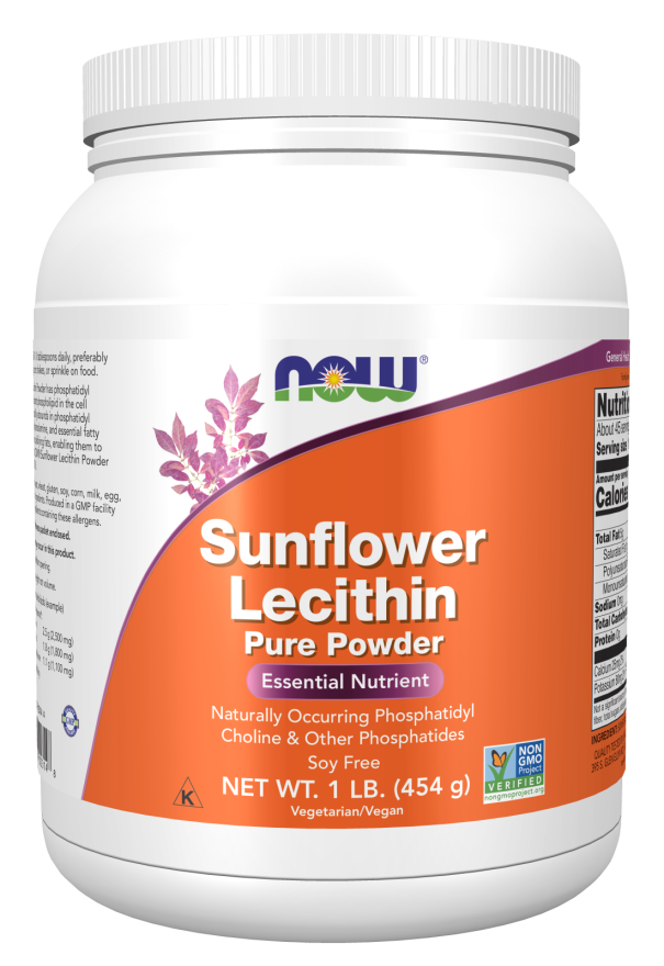 Now Foods Sunflower Lecithin Pure Powder 454g