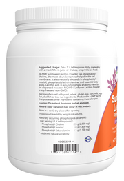 Now Foods Sunflower Lecithin Pure Powder 454g