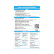 Back of box showing instructions and ingredients list for NeilMed Pediatric Nasal Rinse Kit.
