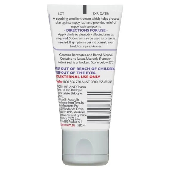 Barcode image: Sudocrem healing cream tube barcode 30g