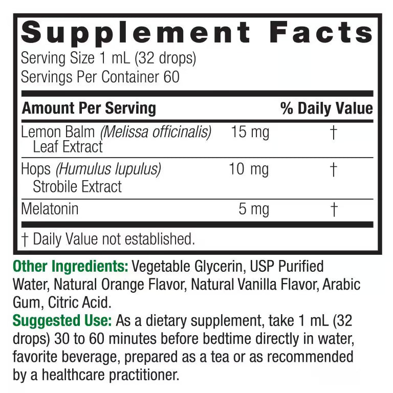 Supplement facts label with ingredients and usage instructions.