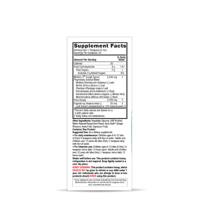 Nature’s Answer MulleinX Natural Cough Syrup Multi-System Support – 120ml