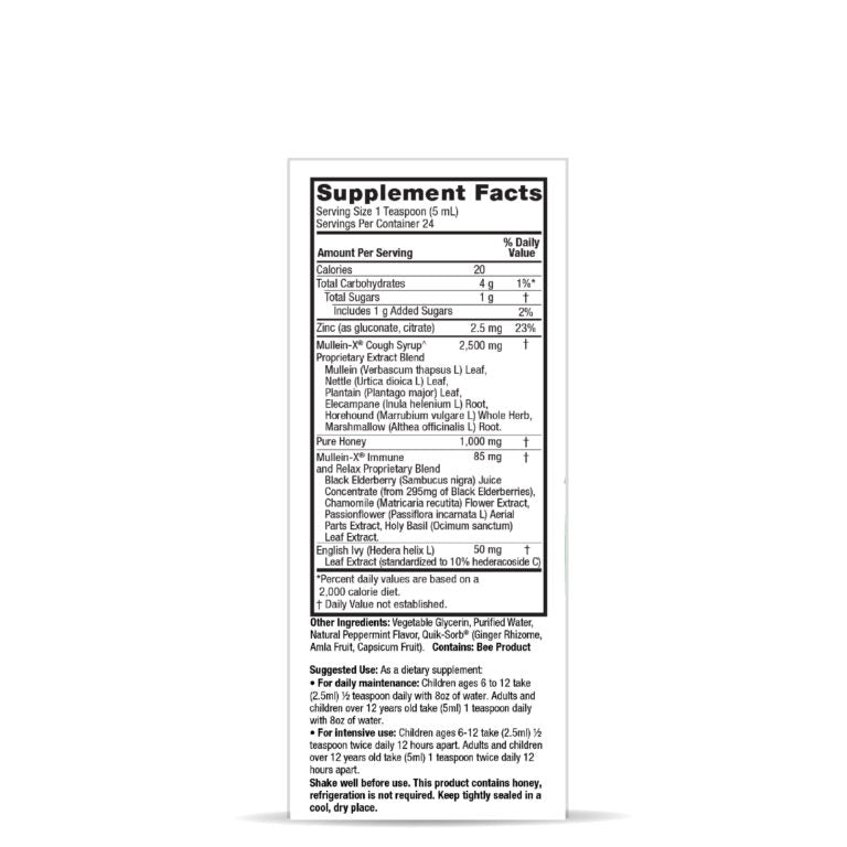 Nature’s Answer – Natural MulleinX Cough Syrup – 120mL