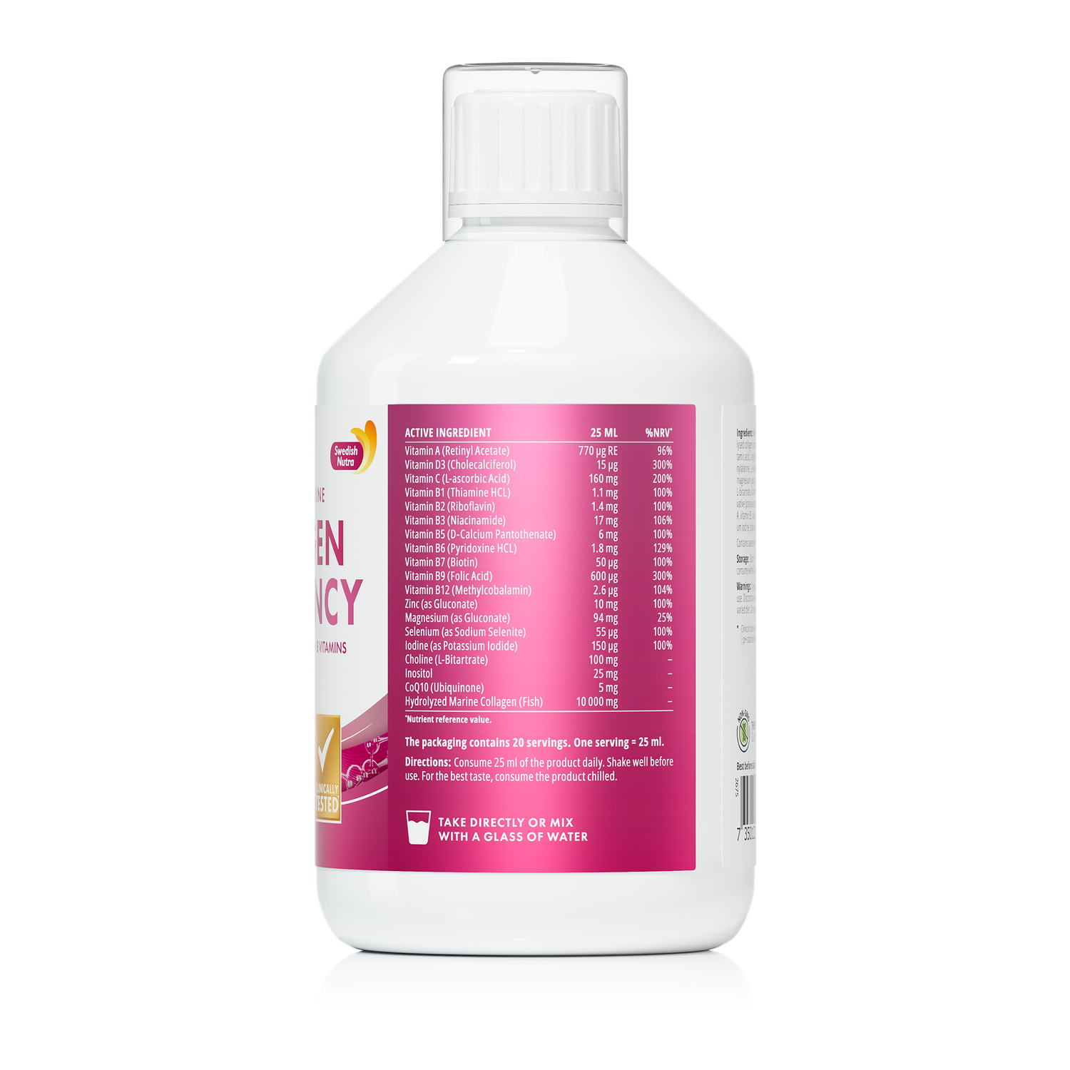 Swedish Nutra Collagen Pregnancy Blueberry & Acai 500ml