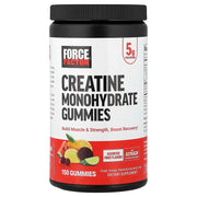 Force Factor Creatine Monohydrate Gummies in a jar, mixed fruit flavor, 150 Gummies