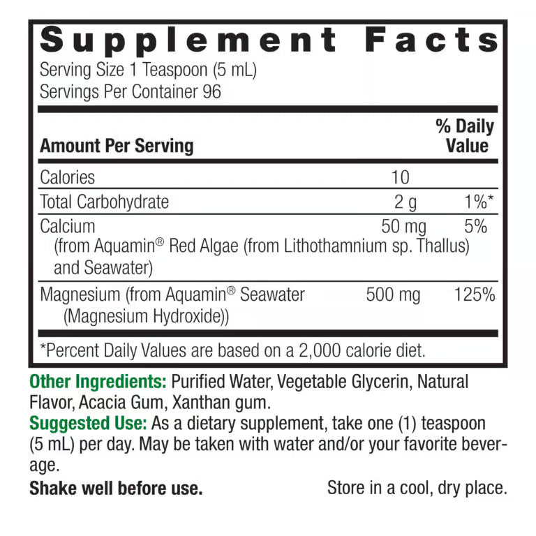 Supplement facts label with detailed nutritional information and usage instructions.