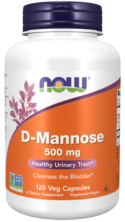 Now Foods D-Mannose 500 mg Veg Capsules