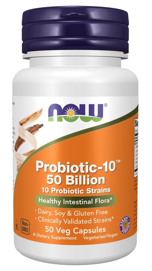 Now Foods Probiotic-10™ 50 Billion Veg Capsules