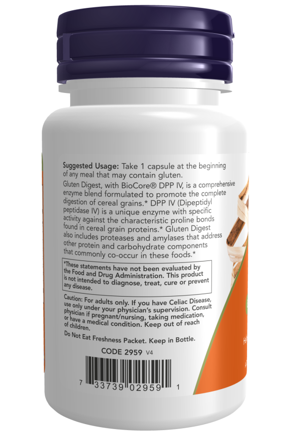 Now Foods Gluten Digest Veg Capsules