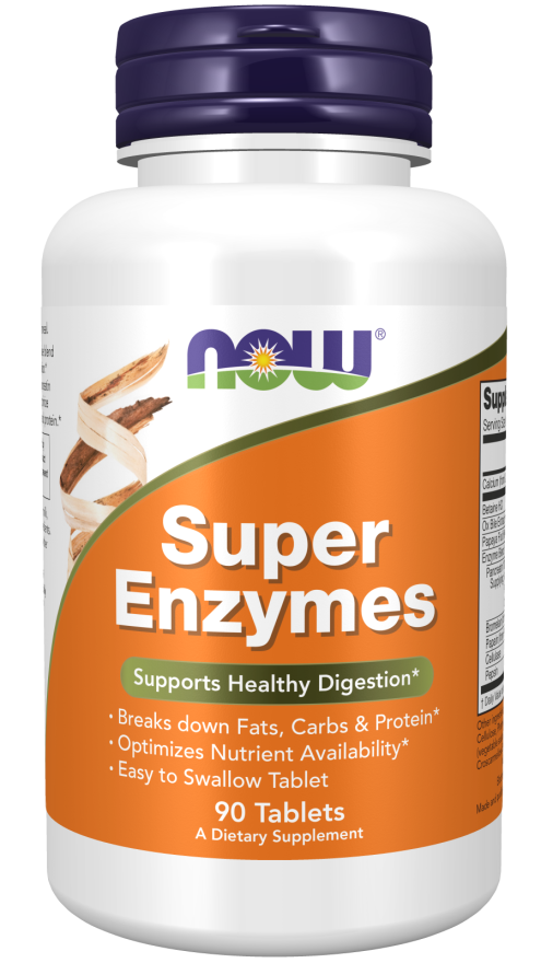 NOW Foods Super Enzymes, Easy To Swallow Tablets