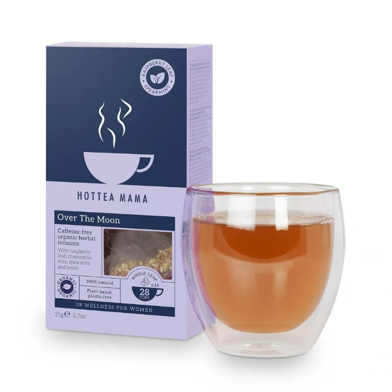 Hottea Mama herbal tea brewing instructions cup 14 bags