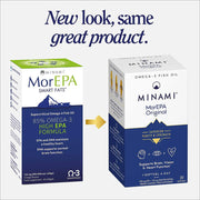 Minami MorEPA Original – High Strength Omega-3 EPA & DHA – 30 Softgels. Old & new packaging