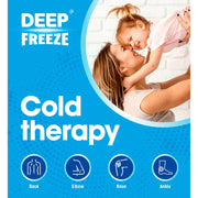 Deep Freeze Cold Patch cooling therapy patch sachet packaging 1 count applied cooling patch lifestyle image