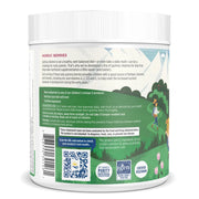 Supplement facts label and usage instructions for Nordic Berries children's gummy vitamins and barcode