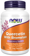 NOW Quercetin 800 mg with Bromelain - Vegan Capsules