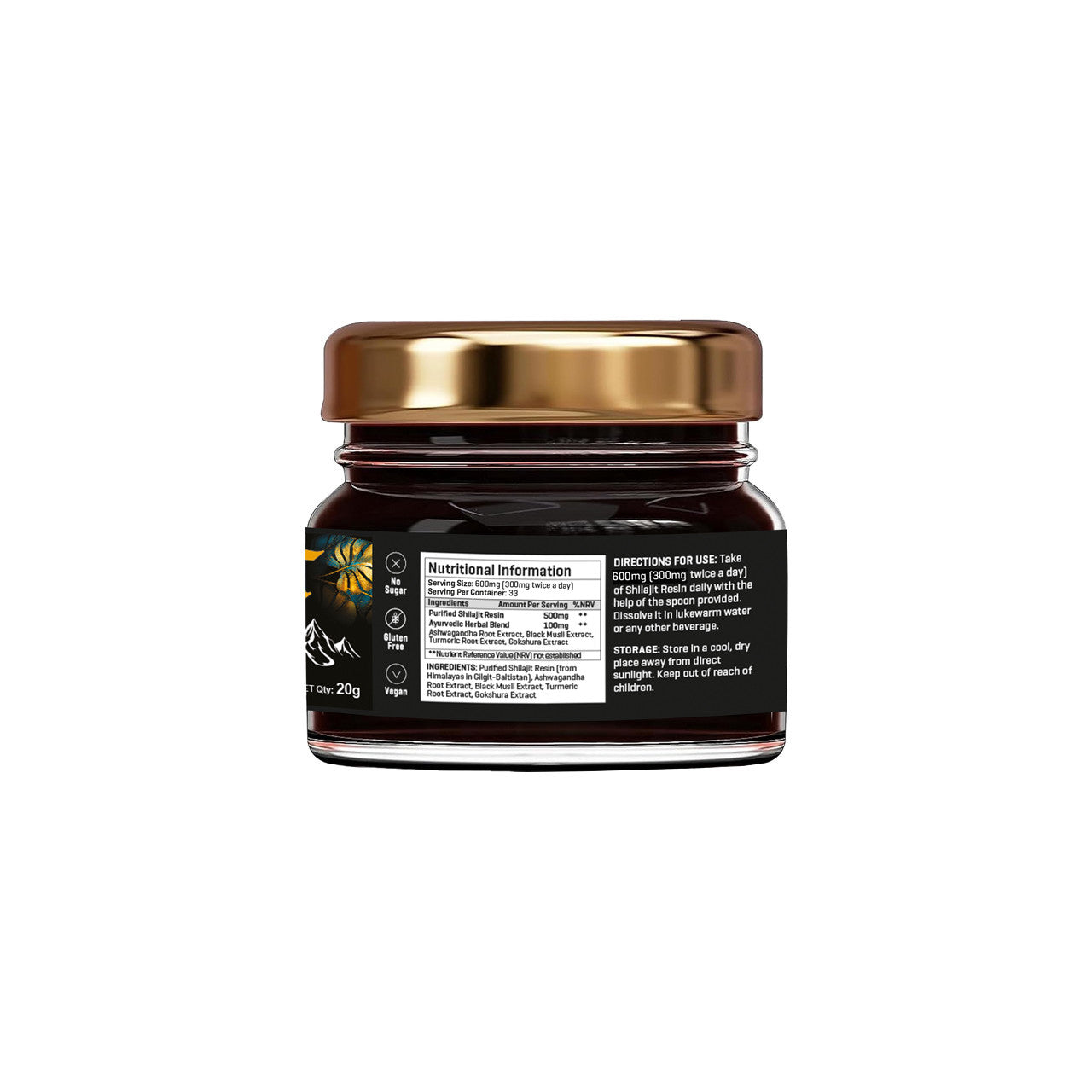 The Good Guru Gold Shilajit Resin 20g