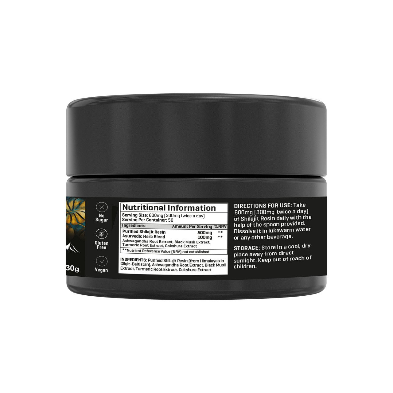 The Good Guru Gold Shilajit Resin 30g