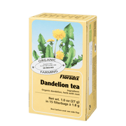 Floradix Organic Dandelion Herbal Tea box, 15 teabags.
