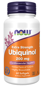 NOW Ubiquinol, Extra Strength 200 mg Softgels