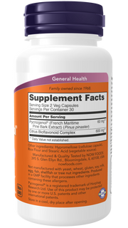 Now Foods Pycnogenol® 30 mg Veg Capsules