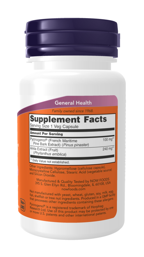 NOW Foods Pycnogenol 100mg - 60 vcaps