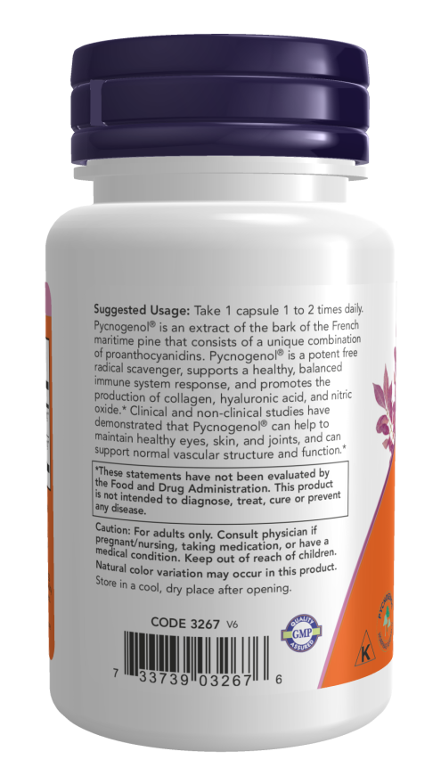 NOW Foods Pycnogenol 100mg - 60 vcaps