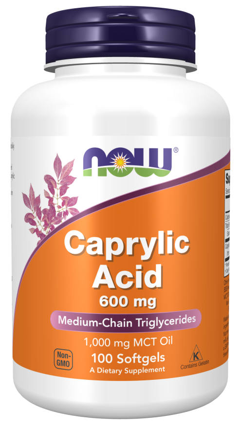 Now Foods Caprylic Acid 600 mg Softgels