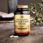 Solgar Psyllium Husks Fiber 500mg daily fibre supplement 200 count lifestyle image