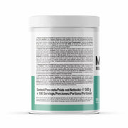 Container with nutritional information on a white background