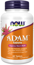 NOW Adam Men's Multivitamin Tablets with Saw Palmetto & Lycopene