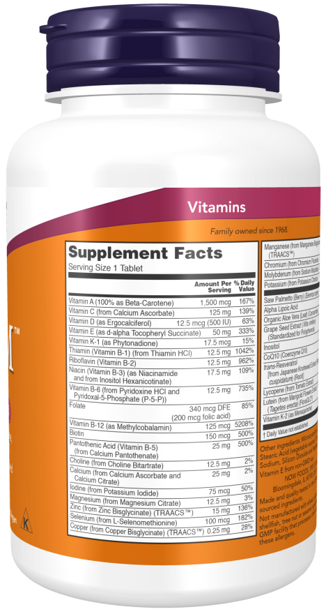 Now Foods ADAM™ Men's Multiple Vitamin Tablets Superior Men's Multi