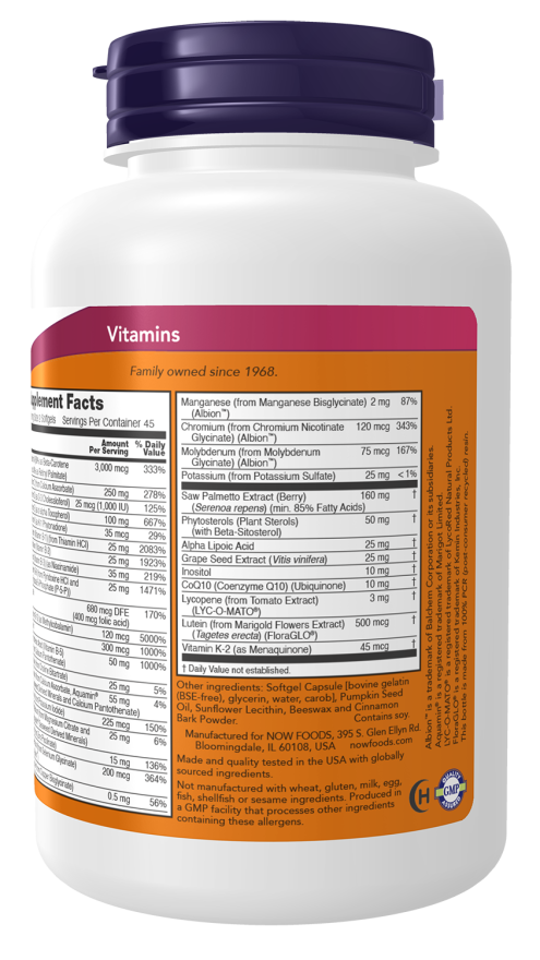 Now Foods Adam™ Men's Multiple Vitamin Softgels Superior Men's Multi.