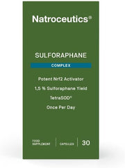 Front image: Natroceutics sulforaphane complex vegan capsules box 30 count
