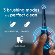 How to Use: Oral-B iO2 toothbrush with brush head attached