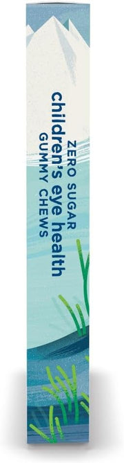 Nordic Naturals Children's Eye Health Gummies box, strawberry lemonade side view.