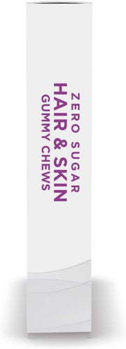 Nordic Naturals Zero Sugar Hair & Skin Gummy Chews strawberry lemonade box side view