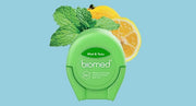 BIOMED Mint Yuzu Dental Floss - Vegan Wax, Expanding Floss