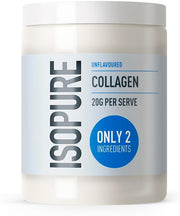 Isopure Unflavoured Collagen Powder tub, 300g.