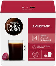 NESCAFÉ Dolce Gusto Americano coffee pods box roast ground coffee 16 capsules quantity
