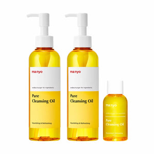 Ma:nyo Pure Cleansing Oil trio set 2x200ml plus 55ml bottles