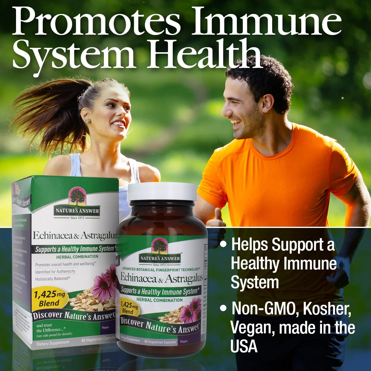 Nature’s Answer Echinacea & Astragalus Vegetarian Capsules – 90 Count