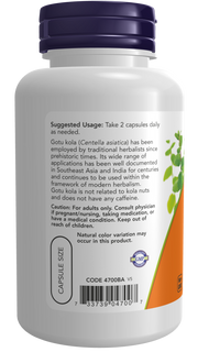 Now Foods Gotu Kola 450 mg Veg Capsules