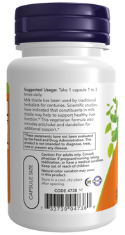 Milk Thistle Extract, Double Strength 300 mg Veg Capsules