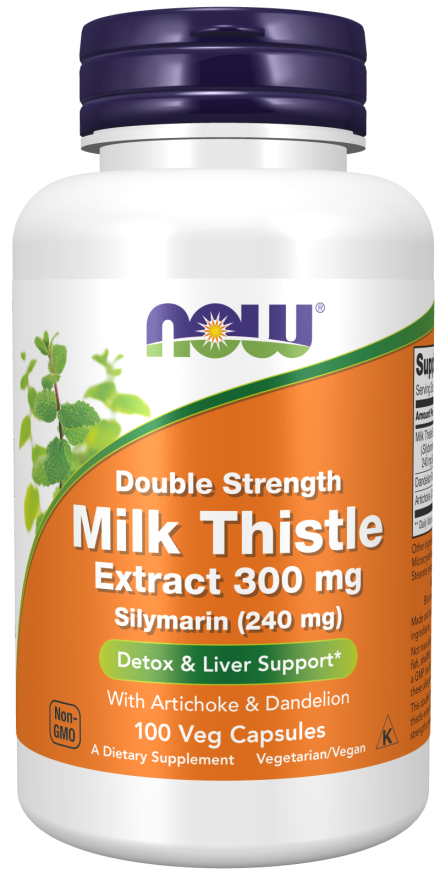 Milk Thistle Extract, Double Strength 300 mg Veg Capsules